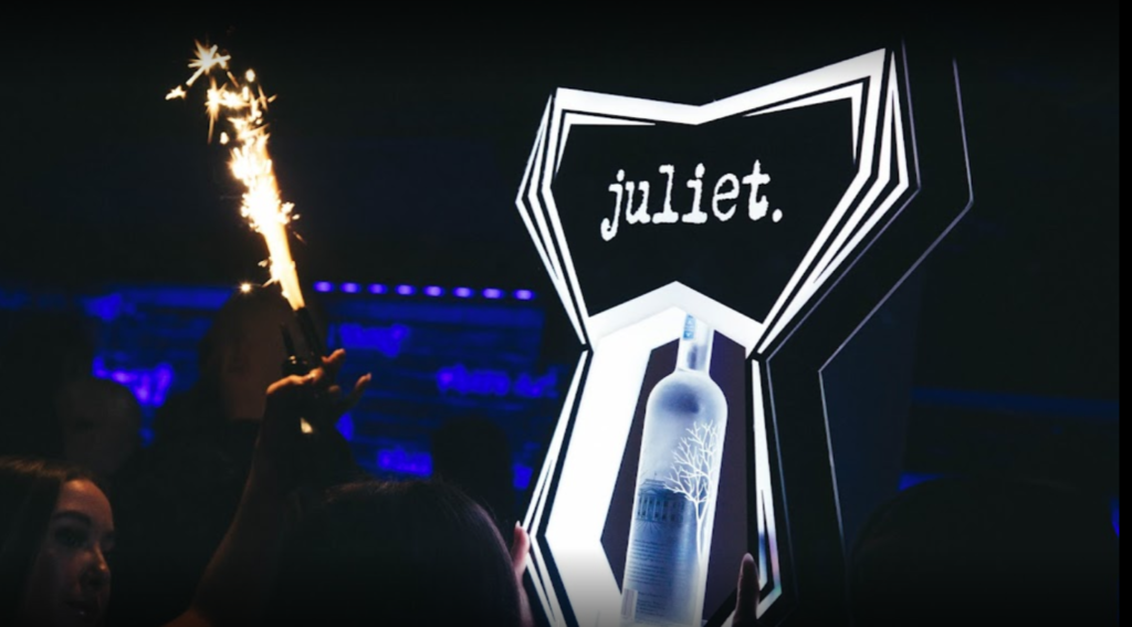 CALL HER JULIET VODKA BOTTLE PRESENTATION