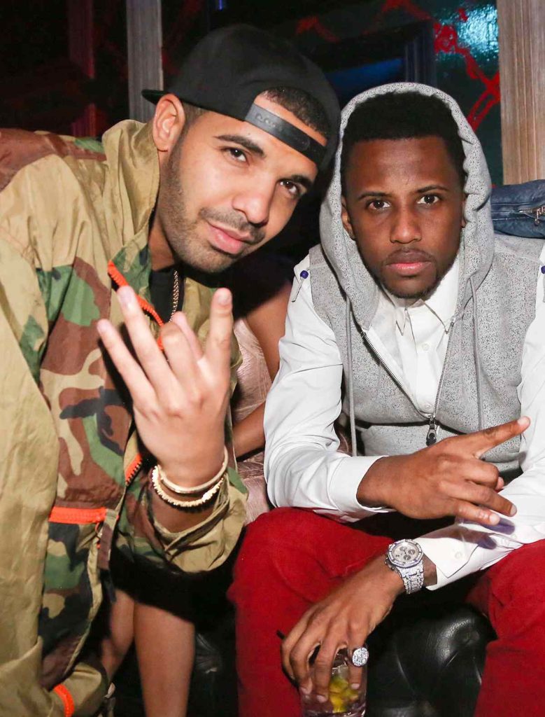 Drake and Fabolous from a long time ago. Drake cites Fabolous as one of his inspirations to making music.