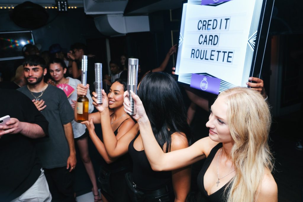 BOTTLE SIGN - CREDIT CARD ROULETTE Door 3