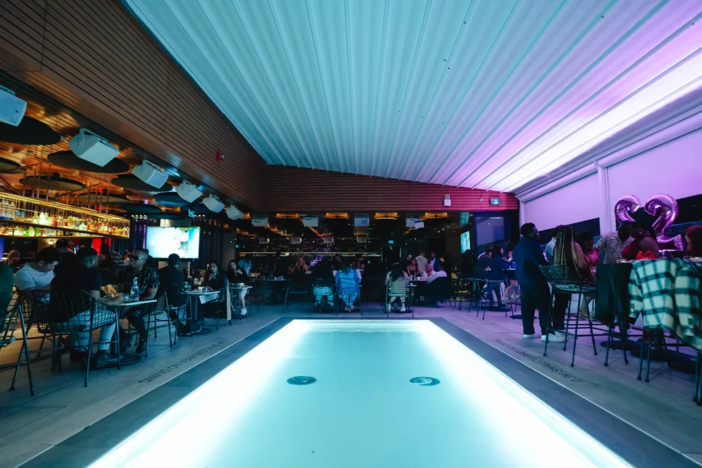 The indoor Pool at Lavelle Toronto's Rooftop Oasis. FREE Guestlist and Bottle Service available