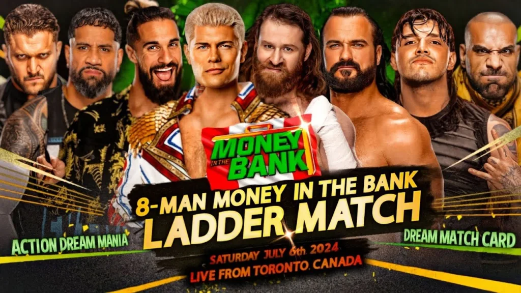 WWE TORONTO MONEY IN THE BANK SMACKDOWN AND NXT